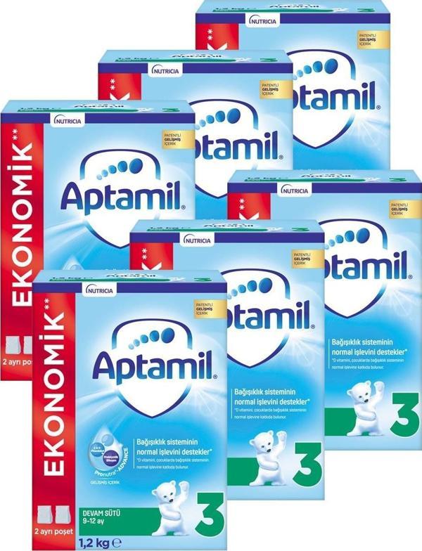 Aptamil 3 Devam Sütü Yeni Formül 1200 Gr X 6 Adet - Image 1