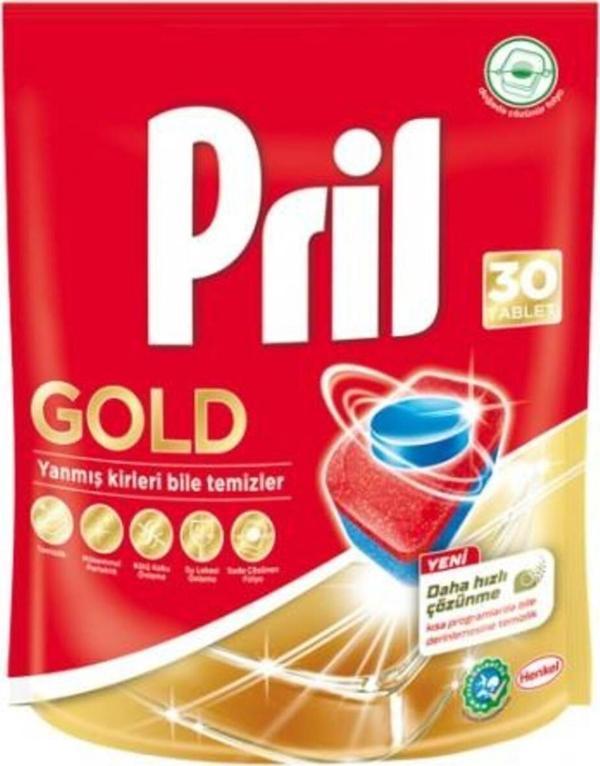 Pril Gold Bulaşık Makinesi Tableti 30'Lu - Image 1