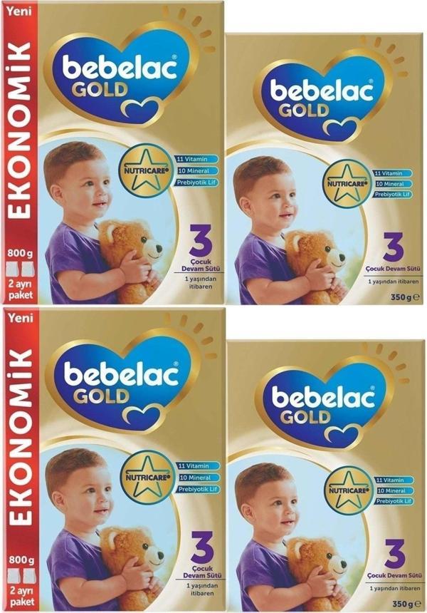 Bebelac Gold 1150Gr (800Gr+350Gr) No:3 Devam Sütü (1+ Yaş) (2 Li Set) - Image 1