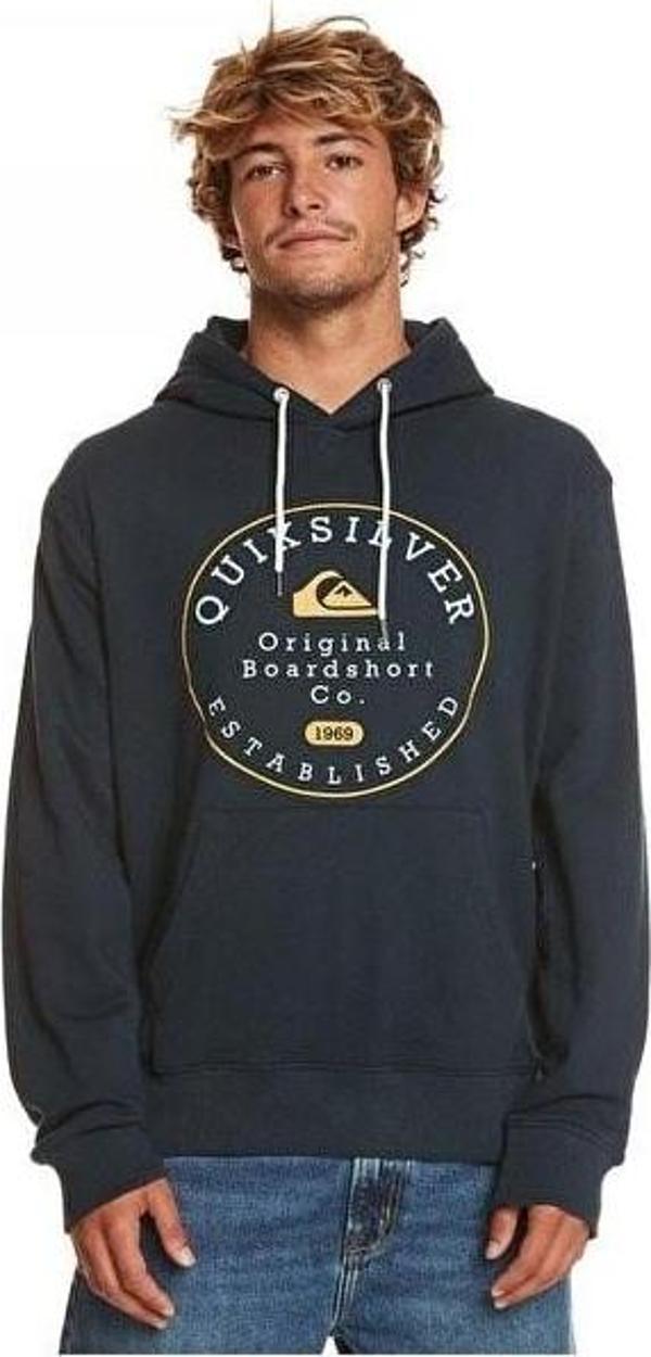 Quıksılver Ls Tekstil Sweatshırt Black Erkek Sweatshirt - Image 1