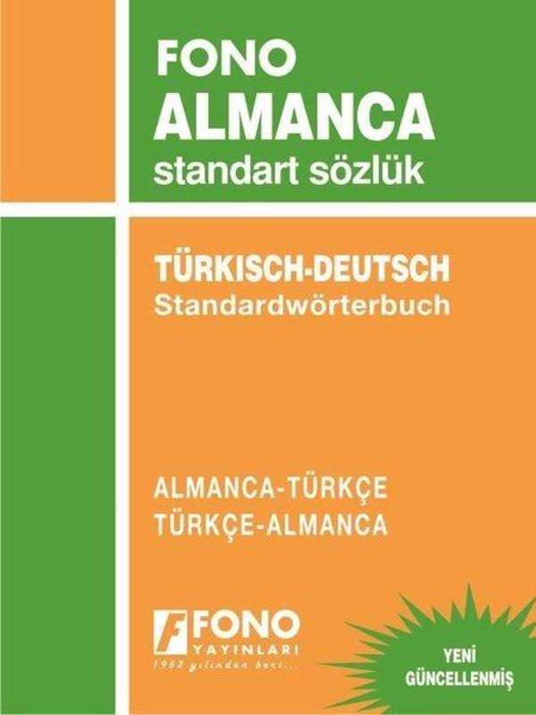 Almanca/Türkçe - Türkçe/Almanca Standart Sözlük - Fono Yayınları - Image 1