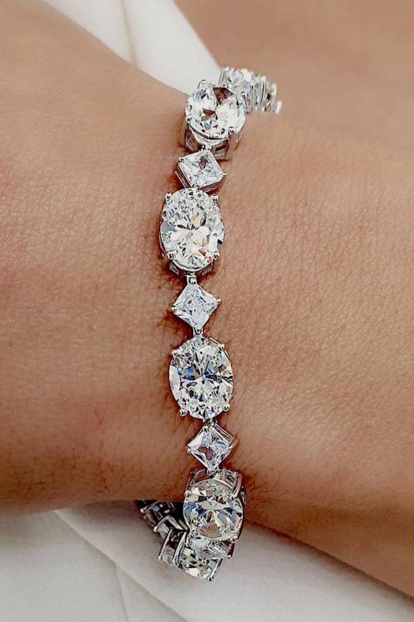 Sky Diamond Taşlı 925 Ayar Gümüş Su Yolu Bileklik - Image 1