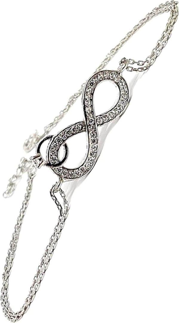 Sonsuzluk Figürlü Gümüş Aşk Bilekliği - Image 1