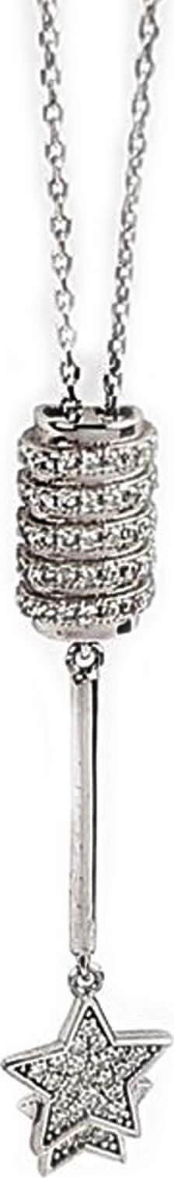 Pırlanta Işıltısında Zirkon Taşlı Gümüş Yıldız Figürlü Kolye - Image 1