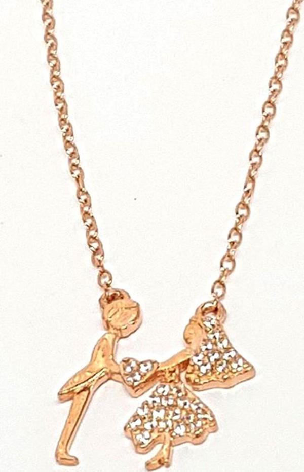 Zirkon Taşlı Gümüş Aşk Kolyesi - Image 1