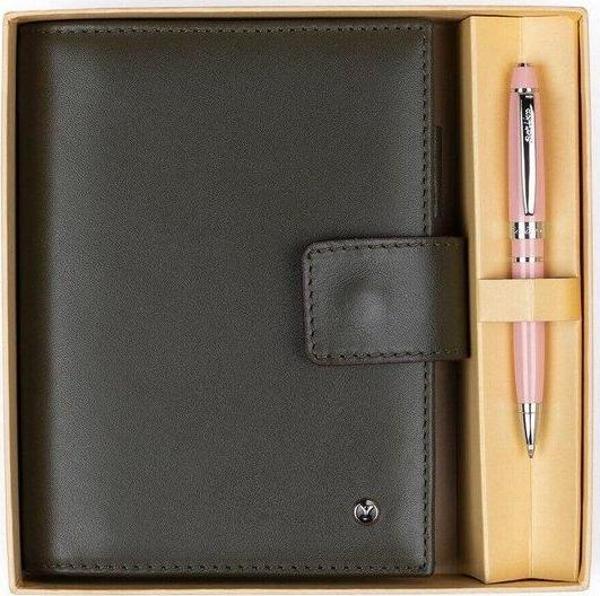 Scrikss Vitrin Scrikss Dr 3202-C1 Hakiki Soft Deri Haki Cep Ajandasi - Image 1