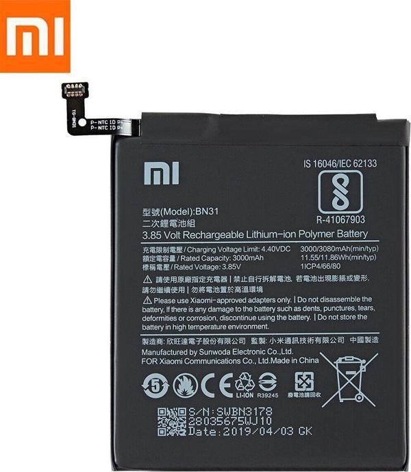 Xiaomi Mi 5Xs BN31 Batarya Pil - Image 1