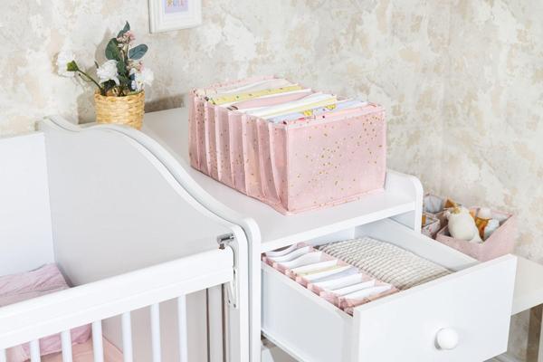 Buti Baby Akordiyon Organizer Çekmece Düzenleyici Large Pembe 104089 KASA - 208 - Image 1