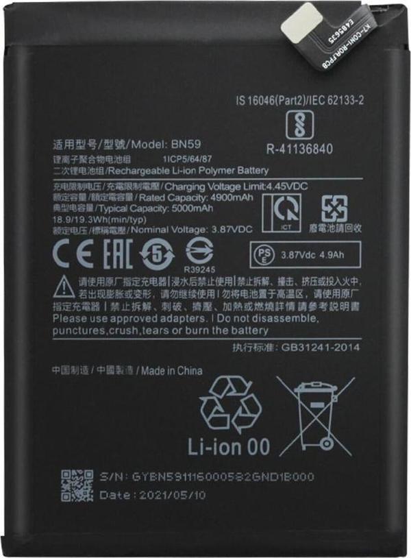 Xiaomi Redmi Note 10 BN59 Orijinal Batarya - Image 1