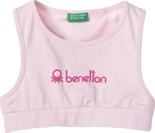 Benetton Kız Çocuk Pembe Bralet Atlet - Image 1