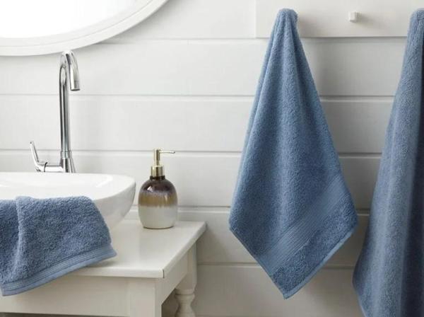 Banyo El Yüz Yumuşak Duş Havlusu 50 x 90 CM  Mavi  KASA - 299- 15  - Image 1