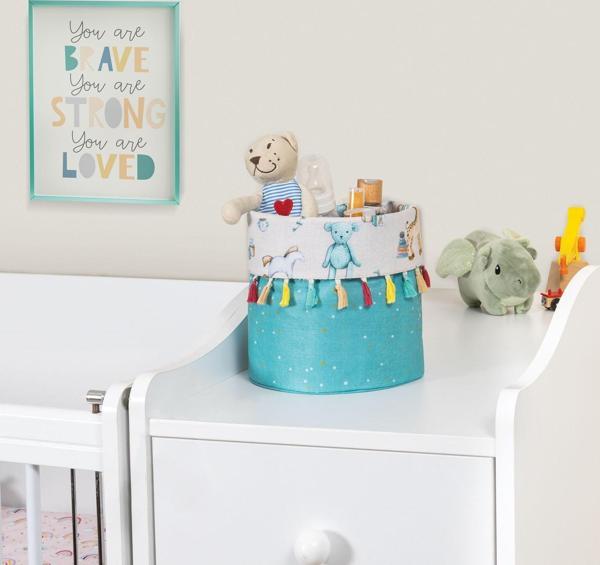 Buti Baby Yuvarlak Sepet Düzenleyici Çok Amaçlı Organizer Turkuaz 104126  KASA - 299-29 - Image 1