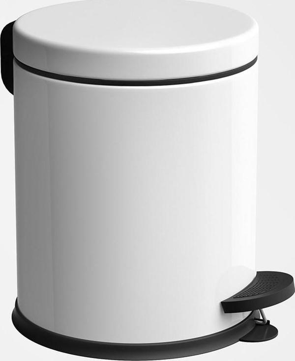 SAS Beyaz Pedallı Banyo &  Çöp Kovası 5 Lt - Image 1