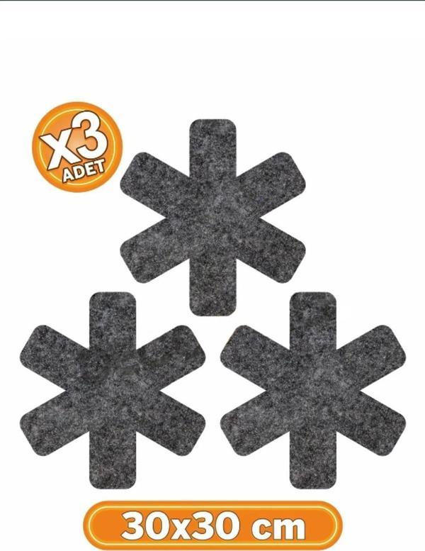 Pekso Tava,Tencere Ve Bor Cam Koruyucu Çizdirmez Keçe 3'Lü Set - Image 1