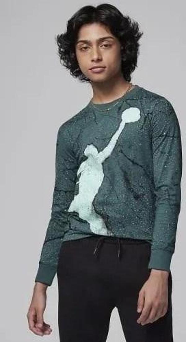 Jdb Jumpman Cement Ls Tee Erkek Jordan  Sweat - Image 1