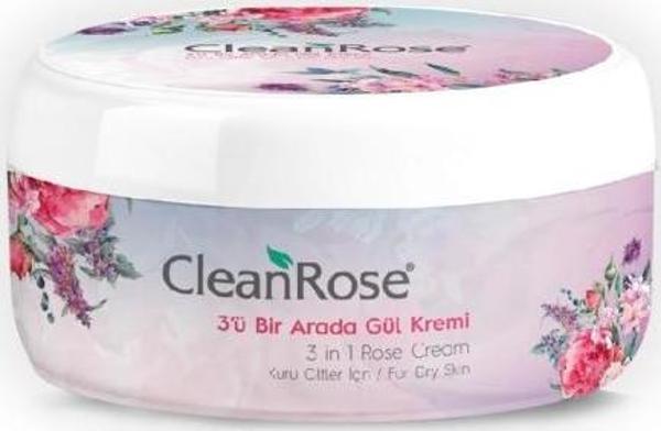 Clean Rose 3'ü Bir Arada Kuru Cilt Kremi 125 Ml - Image 1