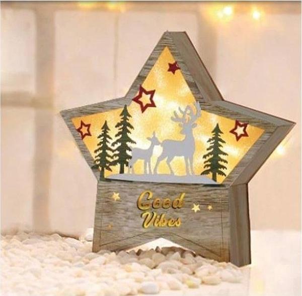 Urban Mood Yeni Yıl Ahşap Led Işık - Image 1