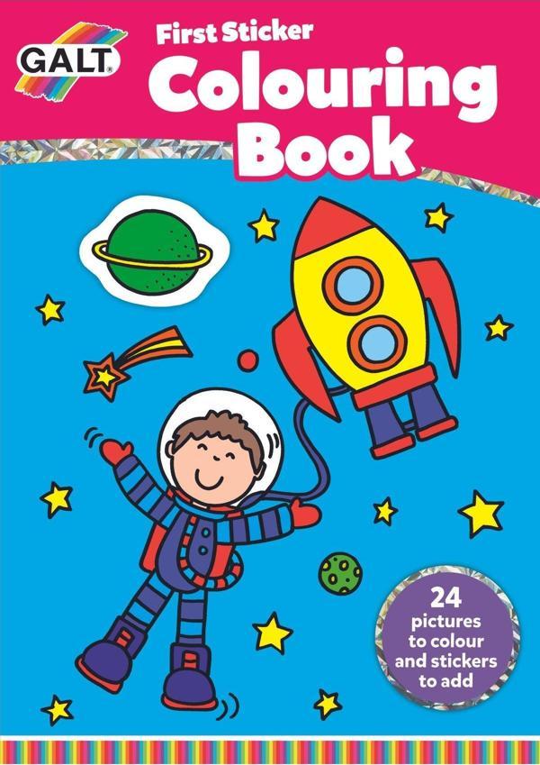 Galt First Sticker Colouring Book Etlinlik Seti - Image 1