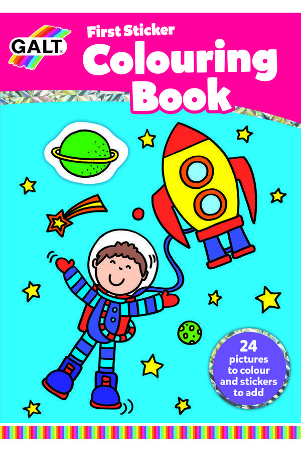 Galt First Sticker Colouring Book Etlinlik Seti - Image 1