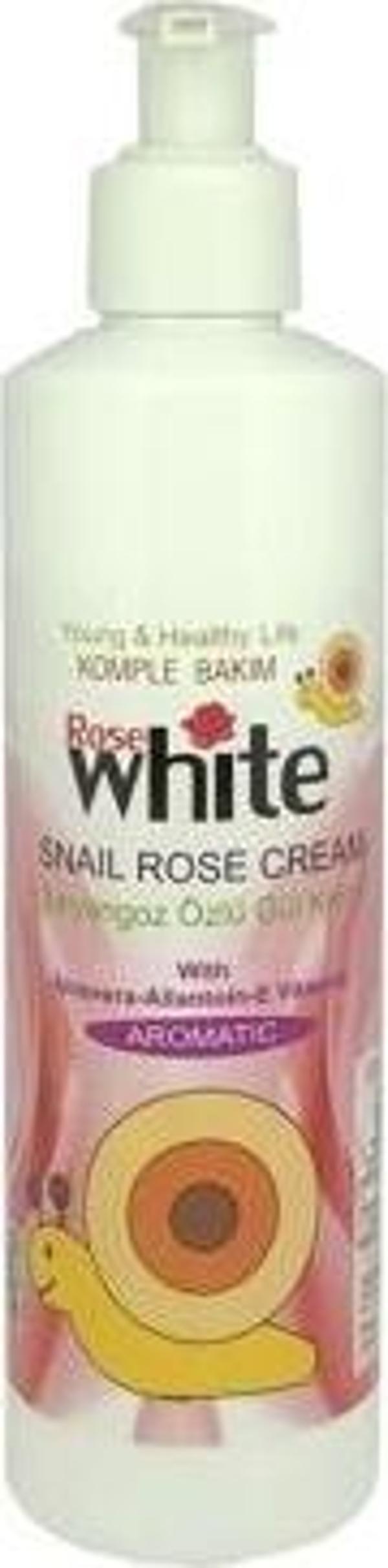 Rose White Salyangoz Özlü Gül Kremi 200 Ml - Image 1