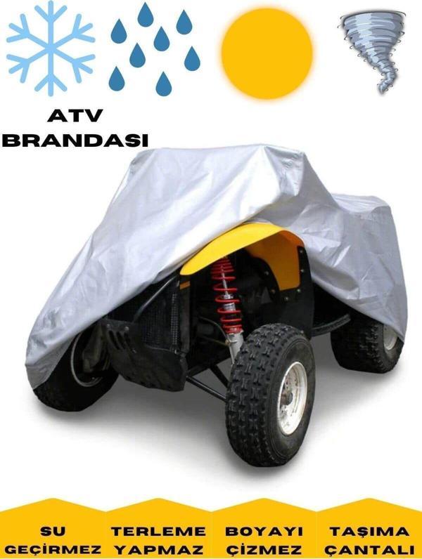 Maxdurable Kuba Trv 350 Gri Atv Brandası Su Geçirmez Koruma Brandası Atv3Mxdrbl2342 - Image 1