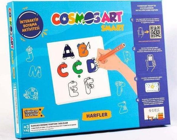 Cosmosart Harfler Karton Boyama Seti - Image 1