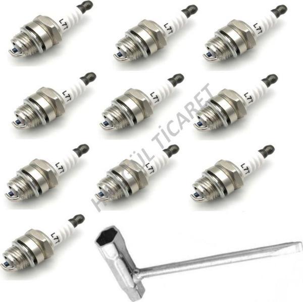 Hsgl Motorlu Testere 10 lu Buji ve Buji Anahtar Set - Image 1