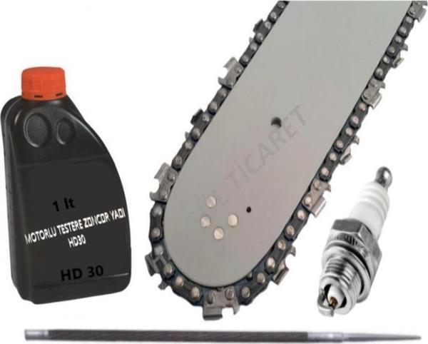 HSGL MOTORLU TESTERE 3/25 36 DİŞ PALA ZİNCİR YAĞ EGE BUJİ SET - Image 1
