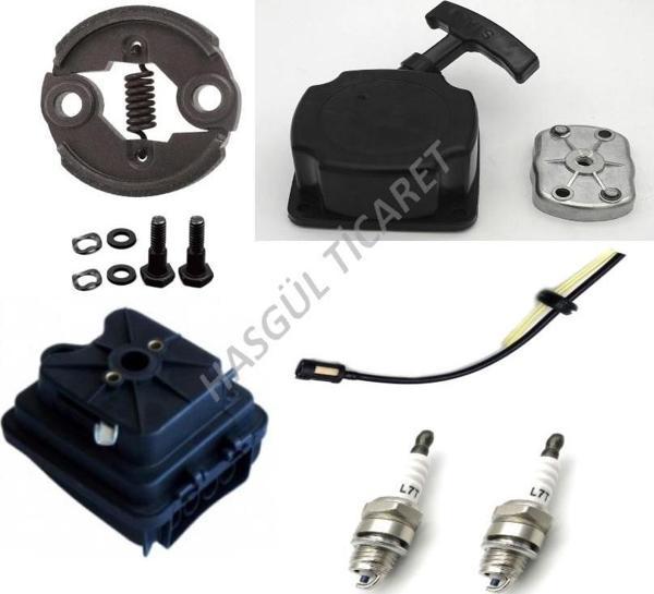 Hsgl Motorlu Tırpan Balata Hava Filtresi Kovan Starter Kapak Benzin Hortum Filtre Buji Set tırpan yedek parça set - Image 1