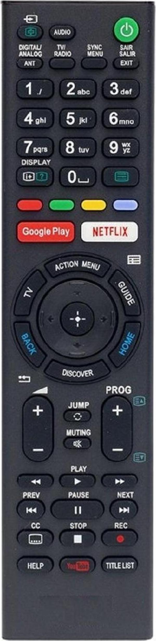 SONY RMF-TX SERİSİ Uyumlu  4K ANDROİD Led Televizyon Kumandası - Image 1