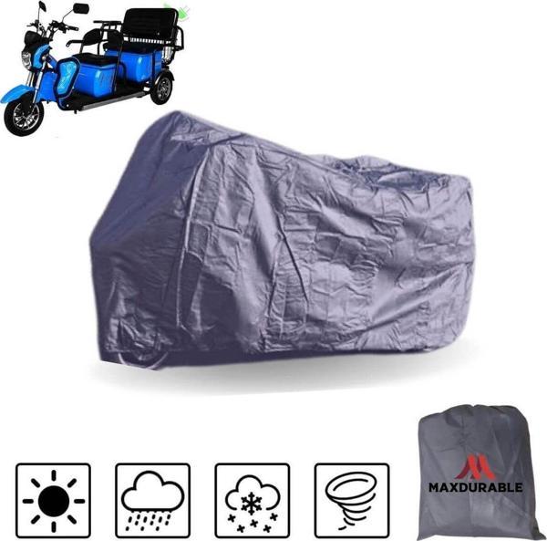 Maxdurable Motolux Fayton Fx11 Uyumlu 3 Tekerlekli 3 Kişilik Motor Brandası Su Geçirmez Motosiklet Örtüsü - Image 1