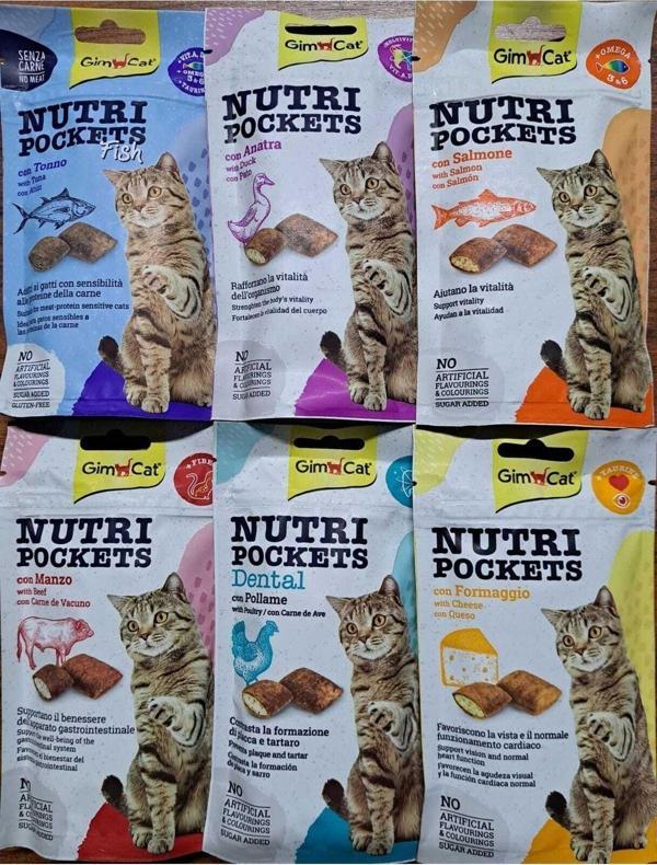 Kedi Ödül ve Vitamin Tabletleri Karışık 6'lı Set 60grx6 Adet - Image 1