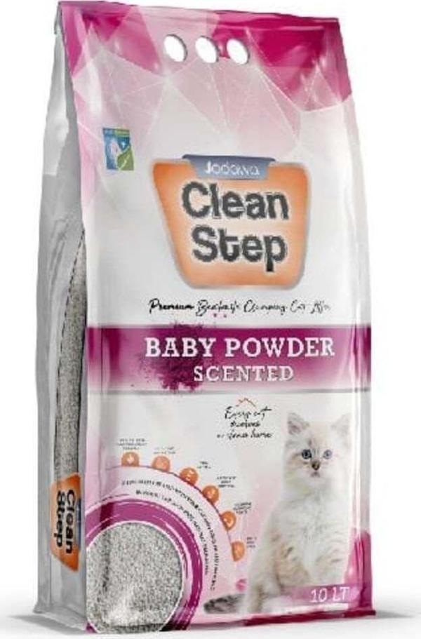 Clean Step Aktif Karbonlu Bebek Pudralı I?nce Taneli Topaklanan Bentonit Kedi Kumu 5 Lt - Image 1