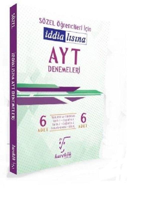 İddialısına AYT Denemeleri Sözel - Karekök Eğitim Yayınları - Image 1