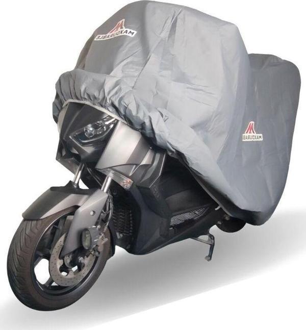 Maxdurable Bajaj Dominar D250 Arka Çantasız Gri Motor Brandası Su Geçirmez - Image 1