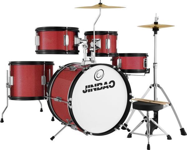 Jinbao 5 Parça Junior Davul Seti (Wine Red) - Image 1