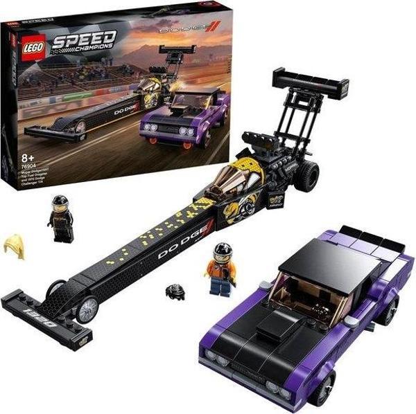 LEGO Speed Champions Mopar Dodge//SRT Top Fuel Dragster ve 1970 Dodge Challenger T/A76904 - Image 1