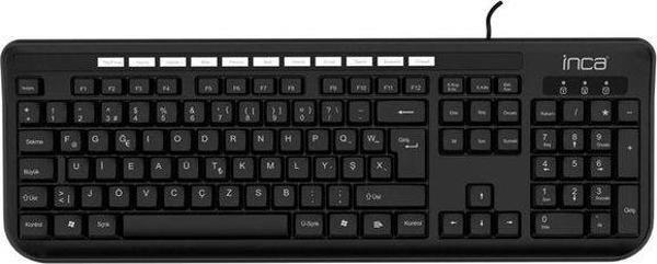 Inca F USB MultImedia Laser Print Teknoloji Siyah Soft Touch Klavye - Image 1