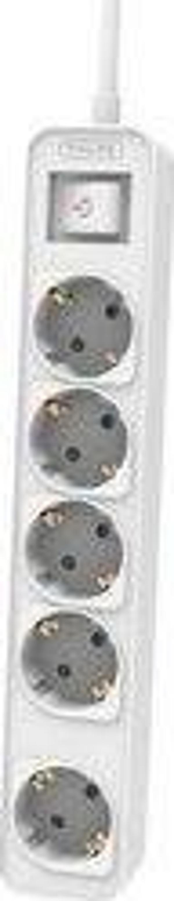 Philips CHP2154W/62 5'li 1.5 m Anahtarlı Beyaz Grup Priz - Image 1