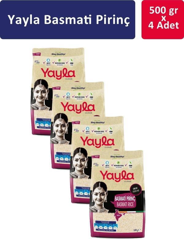 Yayla Basmati Pirinç 500 gr x 4 Adet - Image 1