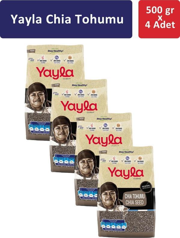 YAYLA CHIA TOHUMU 500 gr x 4 Adet - Image 1