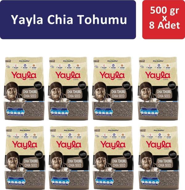 YAYLA CHIA TOHUMU 500 gr x 8 Adet - Image 1