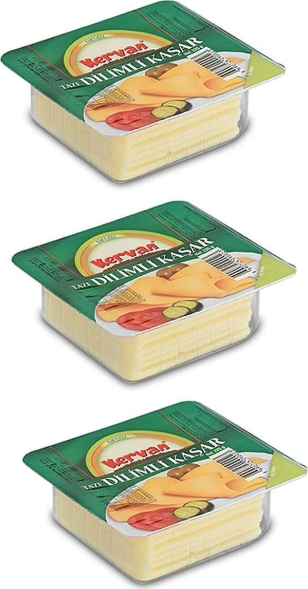Kervan Dilimli Kaşar Peyniri 225 gr x 3 Adet - Image 1