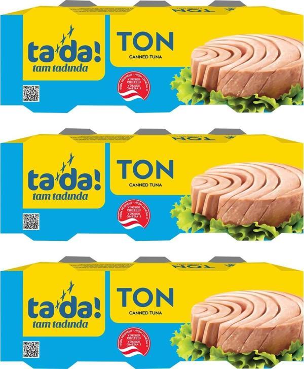 Tada Ayçiçek Yağlı Ton Balığı 3x75 Gr x 3 Adet - Image 1