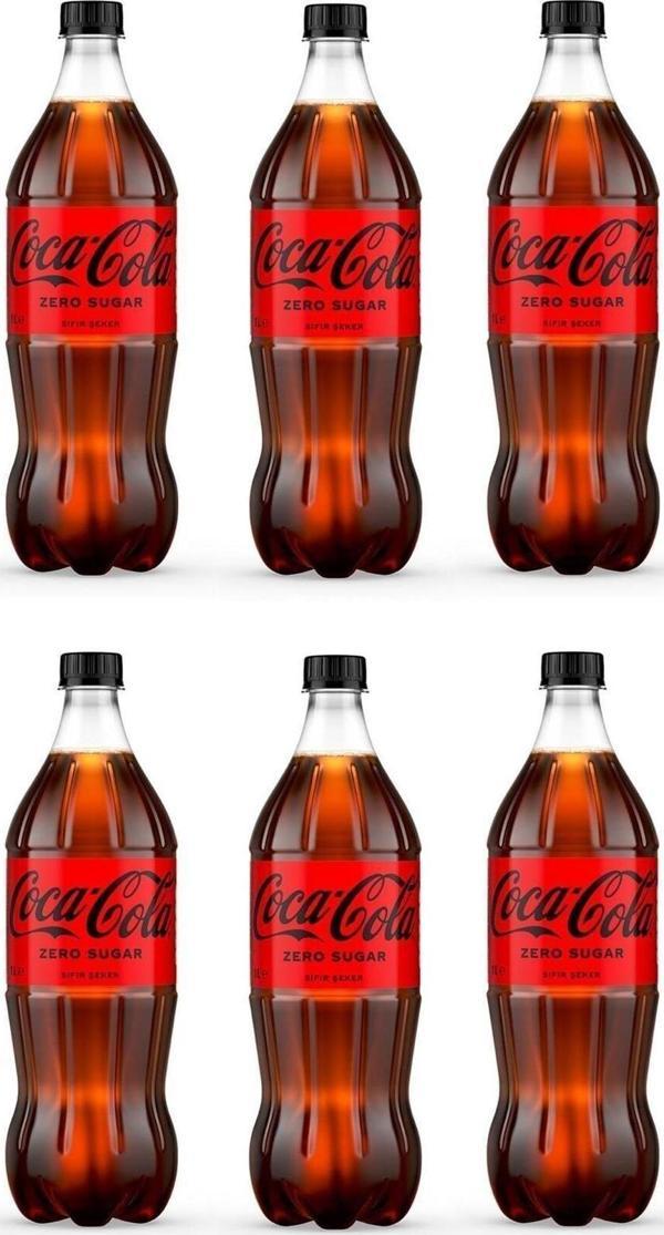 Coca-Cola Zero Şekersiz 1 lt 6 lı - Image 1