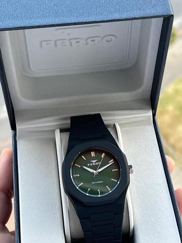 Ferro Polycarbon Kasa & Kordon 50 Mt Suya Dayanıklı Erkek Kol Saati EF11400-G10 - Image 1