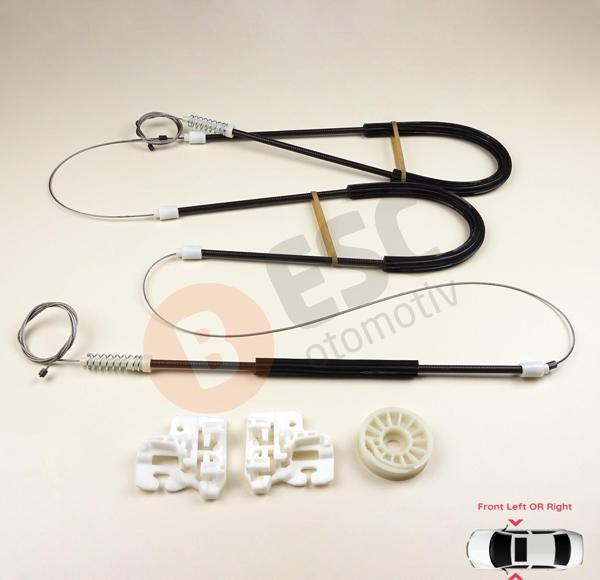BMW X5 E53 İçin Ön Sağ veya Sol Cam Kriko Seti 51338254912 - Image 1