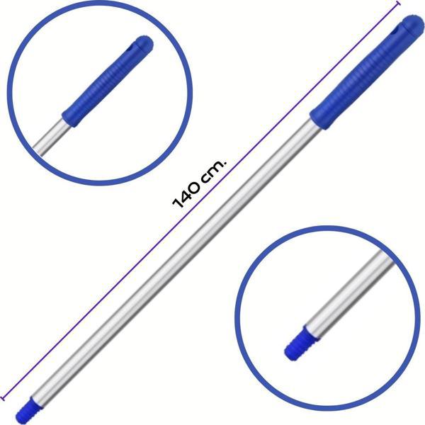 Mulpex Premium Kalite Alüminyum Eloksallı Sap, Vidalı 140 cm. Mavi - Image 1