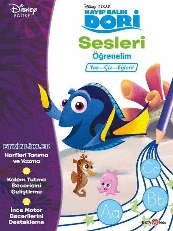 Disney Eğitsel Kayıp Balık Dori Sesleri Öğrenelim 4+Yaş - Beta Kids - Image 1