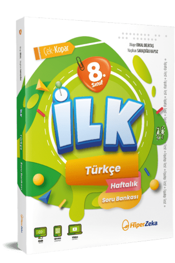 8. Sınıf İLK Türkçe Haftalık Soru Bankası - Hiper Zeka - Image 1